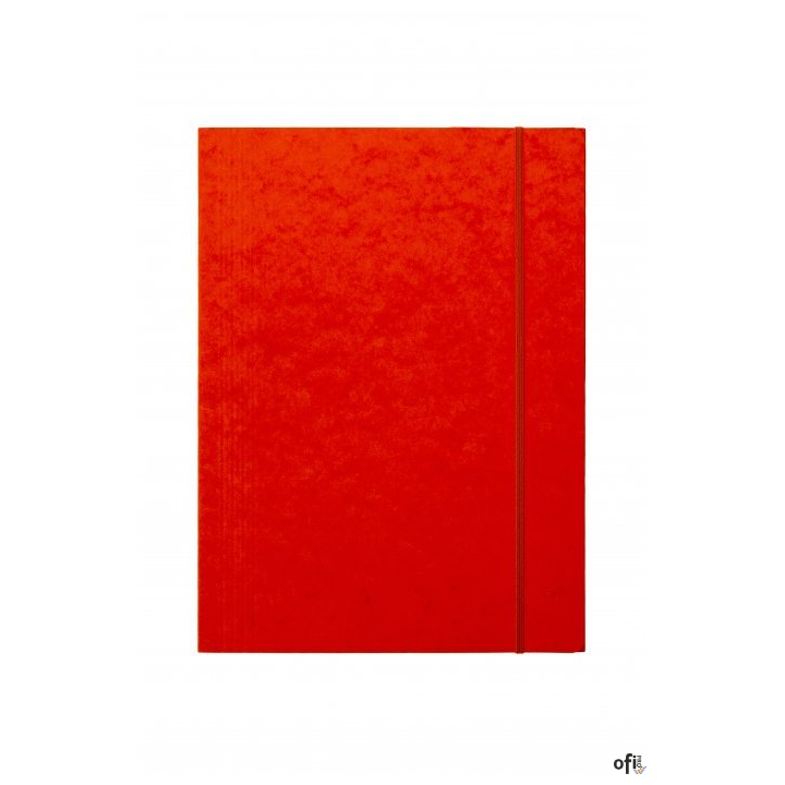 Teczka z gumką prostą DOTTS A4 preszpan pomarańczowa 390g