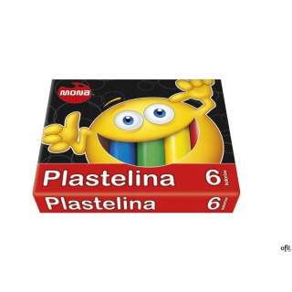 Plastelina MONA 6 kolorów 0012 ST.MAJEWSKI