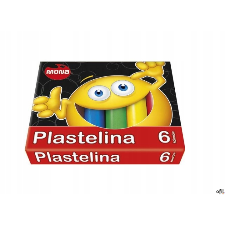 Plastelina MONA 6 kolorów 0012 ST.MAJEWSKI