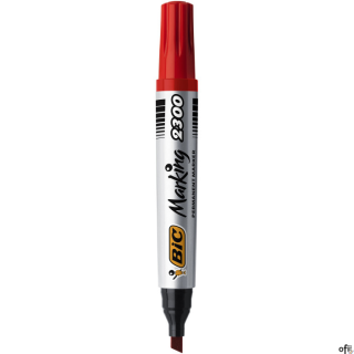 Marker permanentny BIC Fine czerwony,  1445 03