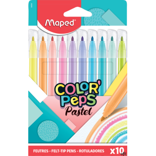 Flamastry COLORPEPS PASTEL 10 szt. Maped 845469