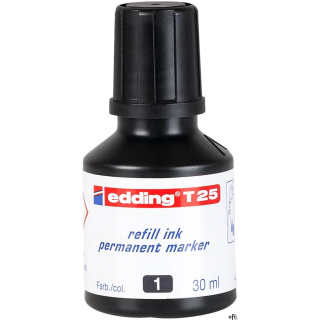 Tusz do markerów permanentny 30ml czarny ED-T-25001      25/001 EDDING (X)