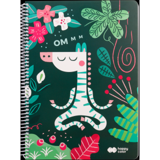 Kołonotatnik AFRYKANKI 1, A4, 80k, kratka, 80g/m2, Happy Color HA 4742 2030-AF1