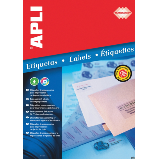 Etykiety 10053  210*297 poliestrowe przezroczyste (10) APLI