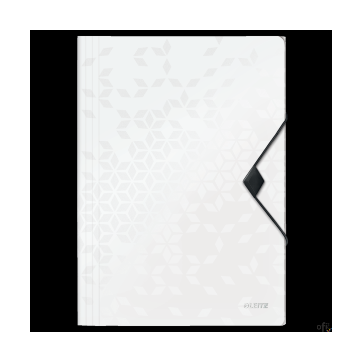 Teczka z gumką PP Leitz WOW, 15 mm, biała 45990001