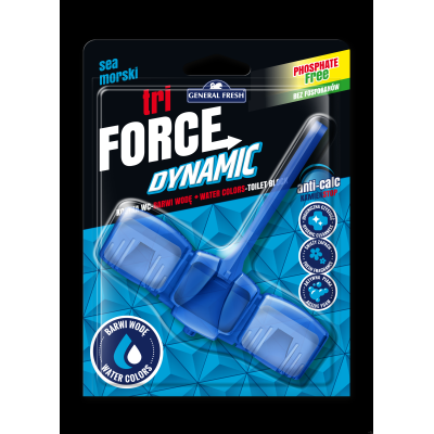 Zawieszka do WC TRI FORCE barwiąca 54g morze GENERAL FRESH 70316