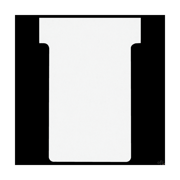 Karteczki T-Card Nobo, rozmiar 2, białe 100 szt. 2002002