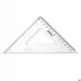 Ekierka równoramienna mała Donau 45 stopni, 8,5 cm, plastikowa