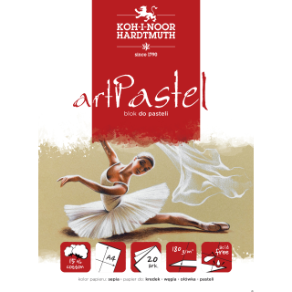 Blok do pasteli ART PASTEL  SEPIA  A4 20 KARTEK 180G BLO-PART4 KOH-I-NOOR