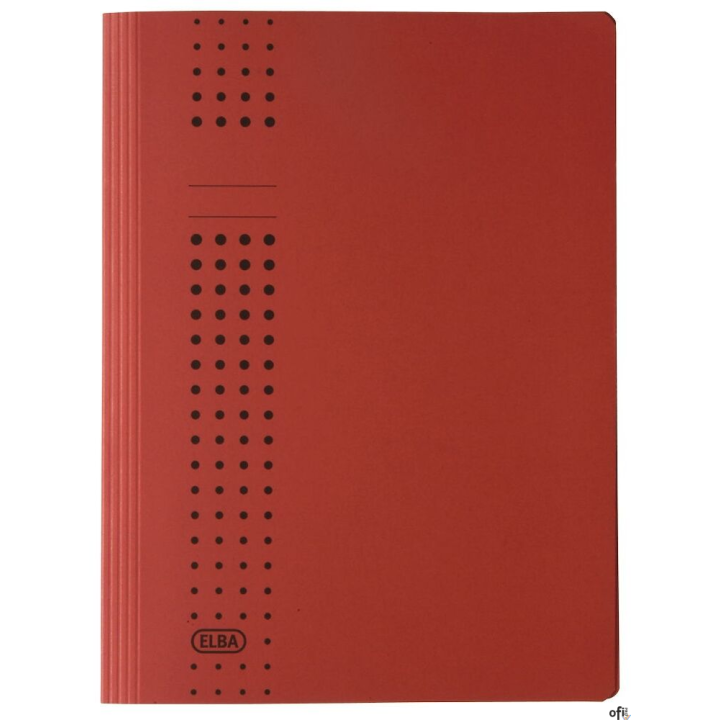 (WYCOFANE)Skoroszyt kartonowy A4 CHIC czerwony 100090788 ELBA