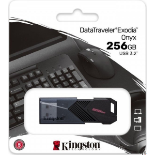 Pamięć Pendrive KINGSTON 256GB USB 3.2 Data Traveler Exodia Onyx