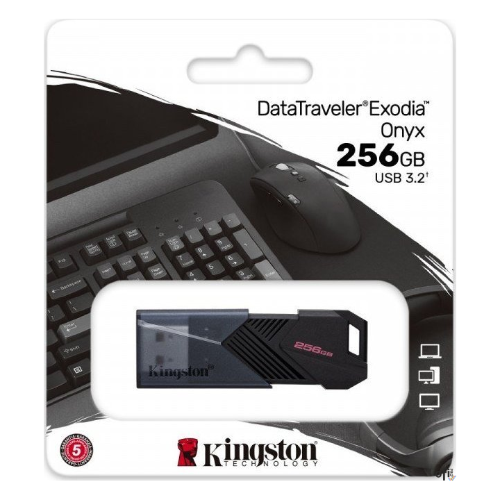 Pamięć Pendrive KINGSTON 256GB USB 3.2 Data Traveler Exodia Onyx