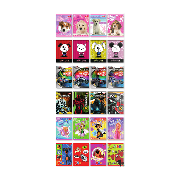 Zeszyt laminowany gładki A5 16 kartek, UNIPAP