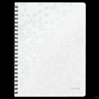 Kołonotatnik w kratkę A4 PP Leitz WOW, biały 46380001