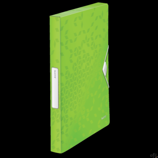 Teczka z gumką PP Leitz WOW, 30 mm, zielona 46290054