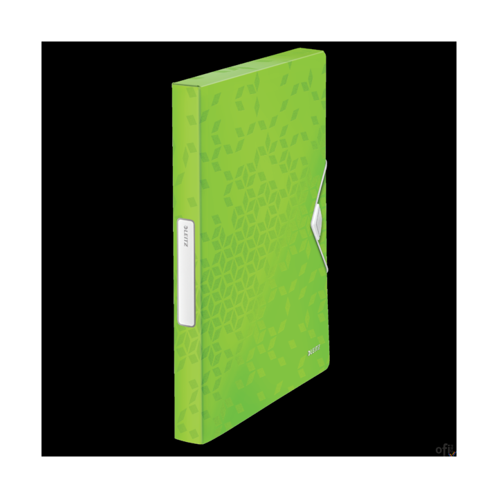 Teczka z gumką PP Leitz WOW, 30 mm, zielona 46290054