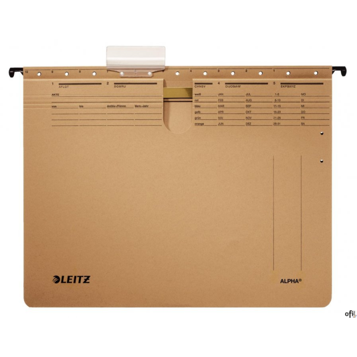 Skoroszyty zawieszane ALPHA, siarczanowy, Leitz 19140100