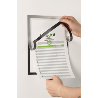 Duraframe NOTE A4 samoprzylepna ramka srebrna DURABLE 499323 1 sztuka