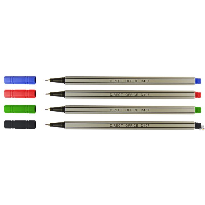 Cienkopis D407 czerwony105242 LEVIATAN