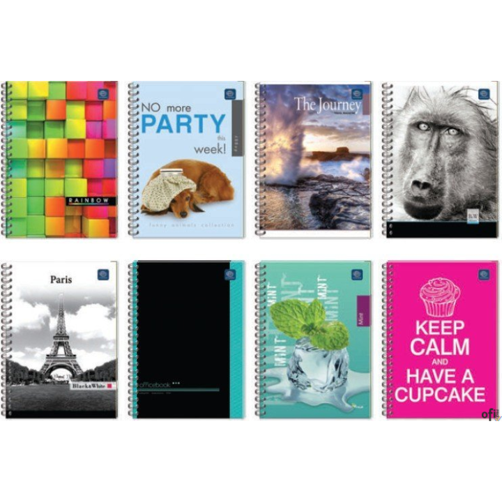 Kołozeszyt A5 100kar T.O.kolorowe marginesy INTERDRUK