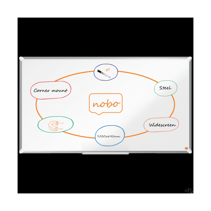 Tablica stalowa panoramiczna Nobo Premium Plus Widescreen 55 1220x690mm 1915372