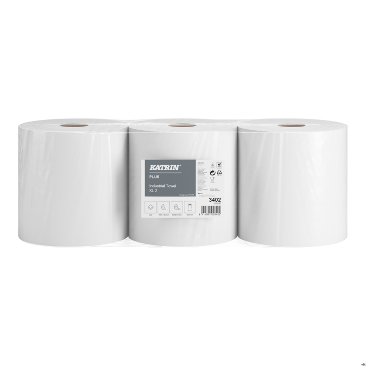 Czyściwo papierowe KATRIN PLUS XL 2, 3402, opakowanie: 3 rolki