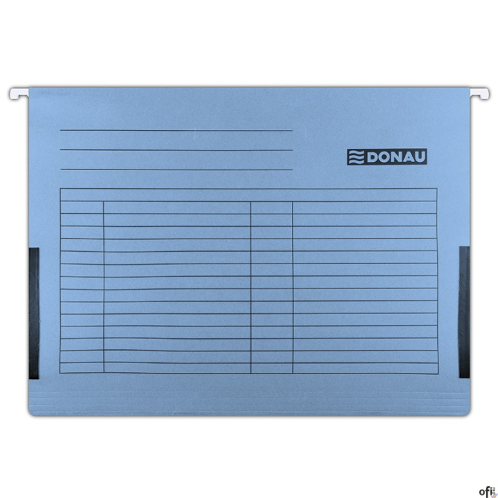 Teczak zaw.A4 niebi.z boczkami płóciennymi 7420905-10 DONAU