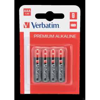 Baterie VERBATIM ALKALICZNE LR03 AAA BLISTER 4szt. 49920