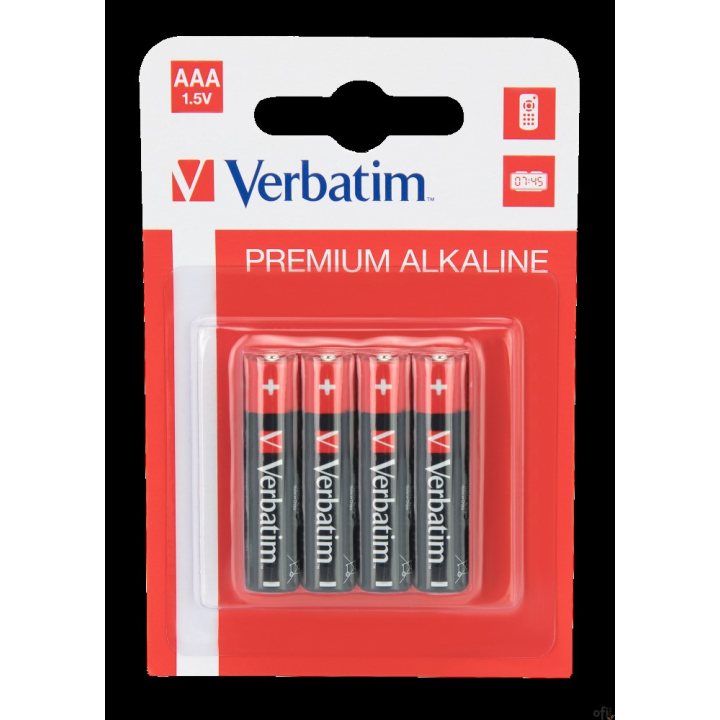 Baterie VERBATIM ALKALICZNE LR03 AAA BLISTER 4szt. 49920