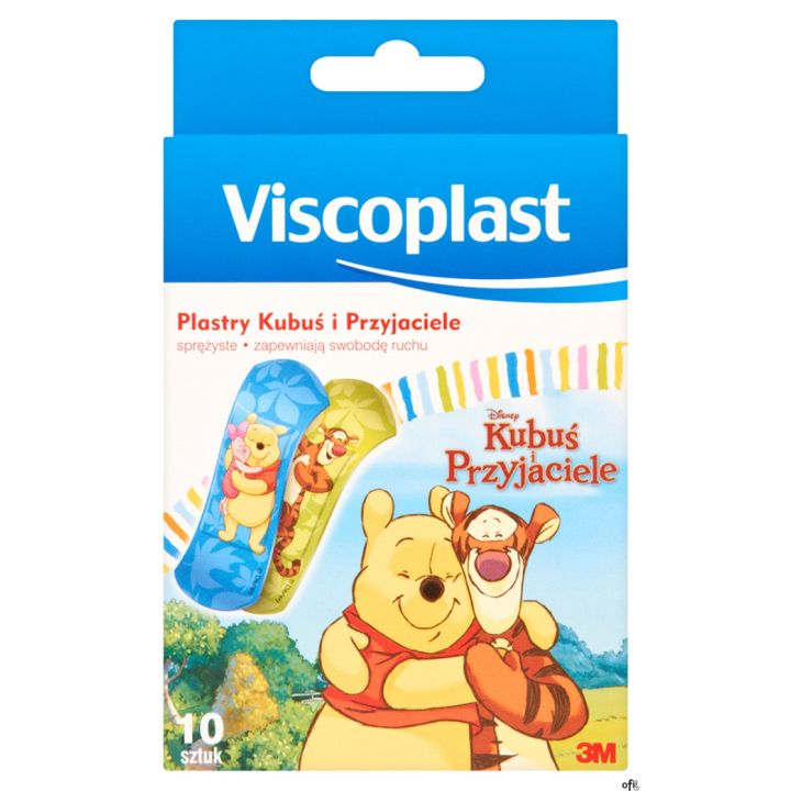 Plaster dla dzieci VISCOPLAST Kubuś i przyjaciele, 10szt.