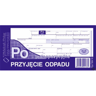 384-8 Przyjęcie odpadu jednopozycyjne Po