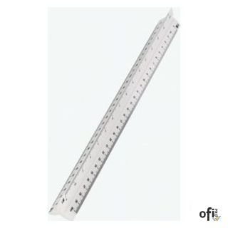 Linijka trójkątna skalówka nr5 20005 1:10/15/20/25/33/50 LENIAR (X)