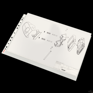 Koszulki groszkowe A3 75 mic. poziome ESSELTE (10szt.), w folii,  47182