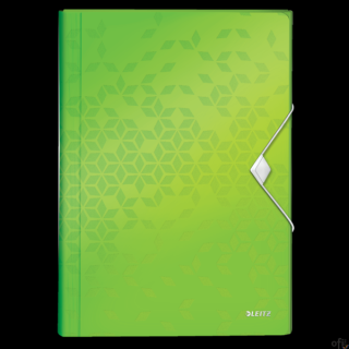 Teczka z 6 przegródkami PP Leitz WOW, zielona 45890054