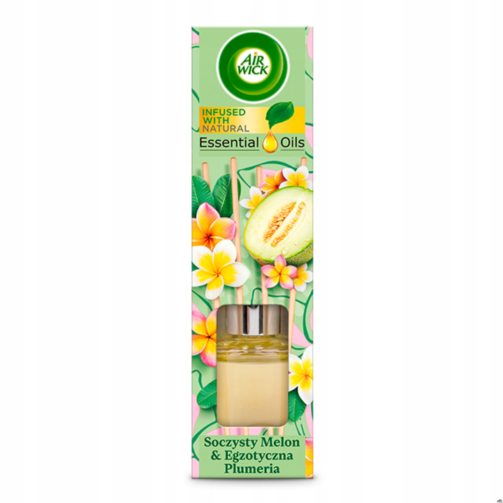 AIR WICK Odświeżacz pachnące patyczki 40ml Melon & Egzotyczna Plumeria 10646