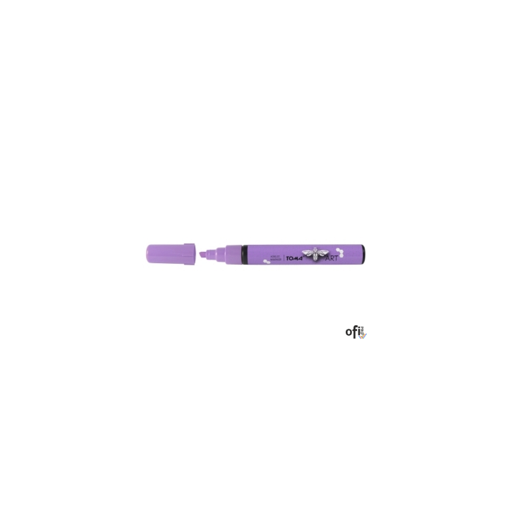 Marker akrylowy, fibrowa końcówka ścięta 2-5mm,  fioletowy TO-400 Toma