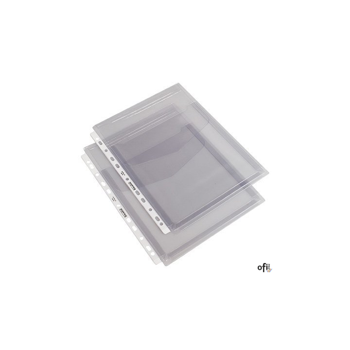 Koszulki A4 na katalogi z klapką (10szt) folia PVC 180mic OF-42 BIURFOL