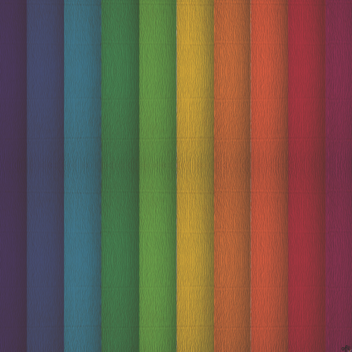 Bibuła marszczona Creatinio 50x200 mix tęczowy komplet 10 sztuk 400153931 TOP-2000