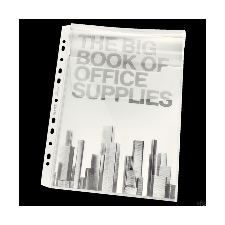 Koszulki groszkowe na katalogi A4 z klapką ESSELTE 180 mic.5szt 47523003