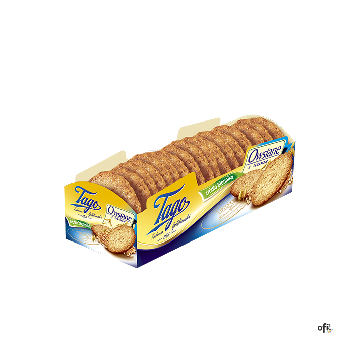 Ciasteczka owsiane TAGO DE LUX 210g oblane czekoladą