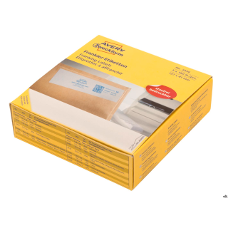 Etykiety adresowe do frankownic 3436 157 x 41 białe, Avery Zweckform, 5 x 180 etyk./op. (w kasecie) (X)