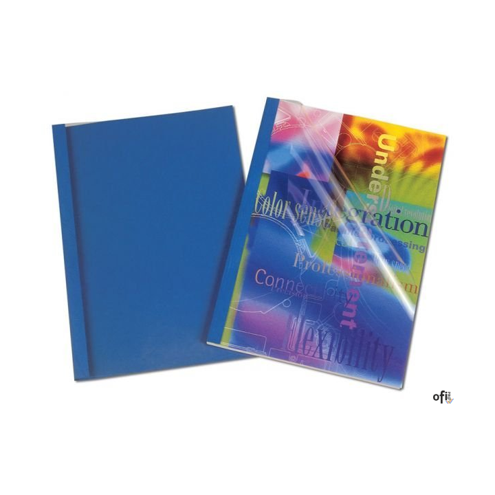 Okładki do termobindowania skóropodobne PRESTIGE (100szt) niebieskie 53176 3 mm (9-32 kartek)