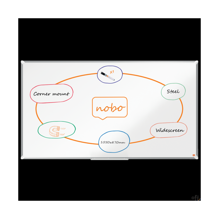 Tablica stalowa panoramiczna Nobo Premium Plus Widescreen 70 1550x870mm 1915373