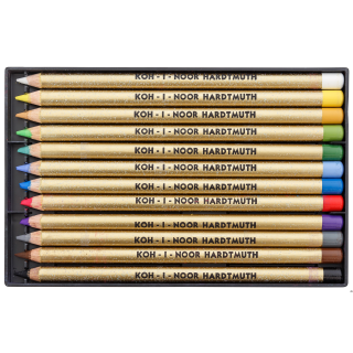 Kredki 8832/12 komplet pastele GIOCONDA  w drewnie KOH-I-NOOR