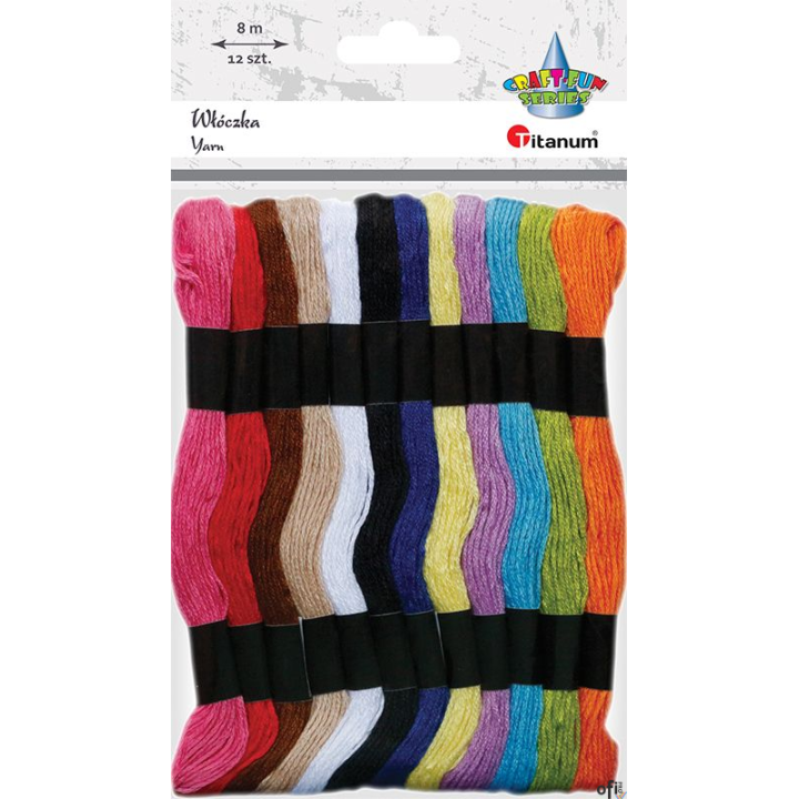 Mulina CRAFT FUN 12 kolorów TITANUM 390743