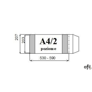 Okładka książkowa A4/2 poziom regulowana wys.wew.203mm (10) D&D