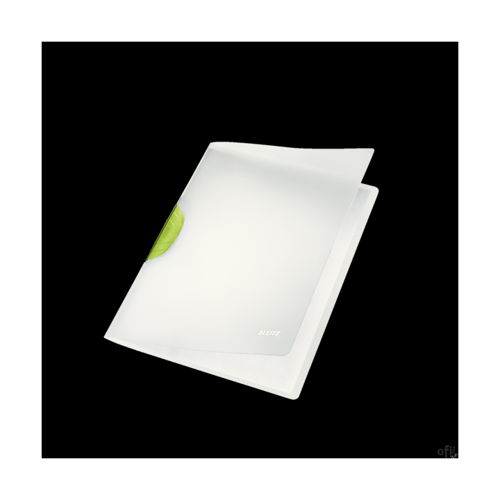 Skoroszyt z klipsem Leitz Magic (okładki przez./klips kolor), zielony 41740059