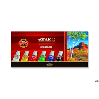 Farby akryl.162703 10kol.KOH- I-NOOR 16ml