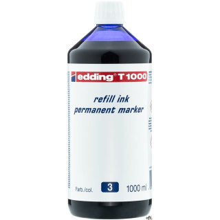 Tusz do markerów permanentnych 1000 ml niebieski EDDING T1000/003/N