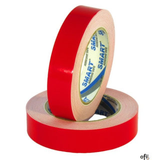 Taśma dwustronna piankowa II 19mm x 5m 5320 biało/czerwona SMART